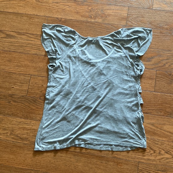 Gray Ruffle Shirt - Picture 3 of 3